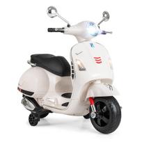 Vaikiškas elektrinis motociklas baltas