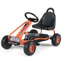 Pedalinis gokartas oranžinis