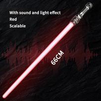 Red 1/2Pcs Blue Vibrant Multi-Colored Retractable Toy Sword Flashing Light Up Glow Stick For Kids Children Cosplay Role Play Battle Gift
