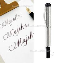 MAJOHN P138 Art Bendable Flex Nib Fountain Pen Soft Elastic Tip Floral Sketch Gothic Round Script Creative Artwork Writing (as the picture,Flex Nib (0.4-2.0mm))