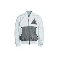 Men's Nike Kyrie Basketball Sports Mesh Patchwork Print Pattern Woven Baseball Padded White Gold Color Jacket CK6671-043 S