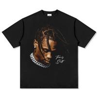 Astroworld Vibe Tee Travis Scott Graphic Tshirt Oversized Hip Hop Rappertee Streetwear Unisex Women Casual Vintage Y2k Top Unisex S brown