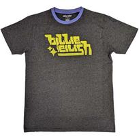 Billie Eilish Unisex Ringer T-Shirt: Neon Green Logo (Medium) XL