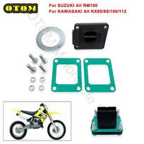 Motorcycle Cage System Intake Reed Valve Carbon Fiber Gaskets Assy For SUZUKI RM100 KAWASAKI KX80 KX85 KX100 KX112 VFORCE V384A China Mainland