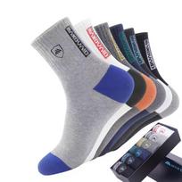 Men's Business Socks Breathable Odor Resistant Sweat Absorbing Long Crew Socks Suitable for Spring Autumn and Winter Multiple Pairs Pack One Size