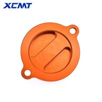 Motorcycle Engine Oil Filter Cover Cap For Husqvarna 701 Enduro 701 Supermoto 2016-2024 Husaberg FE 390 450 501 570 KTM GASGAS oranžinė