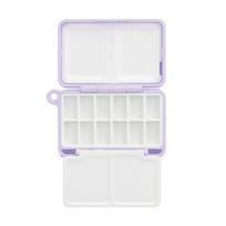 Empty Watercolor Paint Box (With Palette), Watercolor Paint Palette, Watercolor Box with Lid, Travel Watercolor Tray violetinė