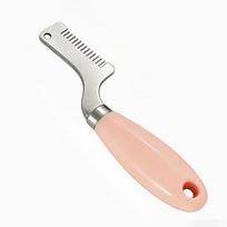1pc Plastic Handle Scallion Chopper And Herb Cutter - Efficient Garlic Mincer for Home And Restaurant Meal Prep rožinė