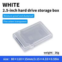 2.5Inch Hard Drive Storage Box,Suitable for IDE/SATA Solid State Drives/Mechanical Drives Protection,Dustproof Scratch-Resistant balta