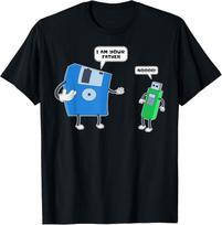 Computer Engineering I Unisexs Father  Son Floppy Disk Engineer Short Sleeve TShirt S