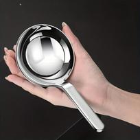 1pc Stylish Large-Head Soup Ladle, Easy-to-Clean Stainless Steel Material - Suitable for Making Soups, Frying Dishes