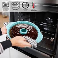 Practical-2 Pcs 9.5In Silicone Cake Pans, Non-Stick Fluted Tube Pan, Perfect Bakeware For Cake,Jello,Gelatin, Silicone Baking Mo
