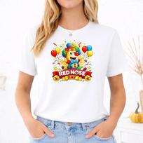 Red nose day 2026 T-shirt, Kids comic Relief Funny Shirt , Joker nose M