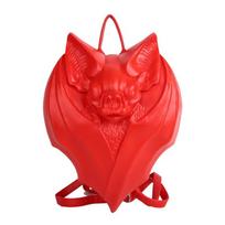Creative Bat Shoulder Sling Bag - A Unique Halloween Style Shoulder Bag for The Eccentric Set raudona