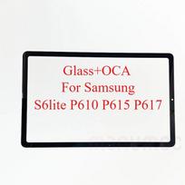For Samsung Galaxy Tab S6 Lite P610 P615 P617 Front Screen Outer Glass With OCA Glue Tablet LCD Display Replacement Parts P610 P615 P617