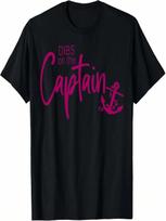 Funny Captain Wife Dibs On The Captain T-Shirt S įvairiaspalvis