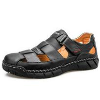 Men's Cross-Border Outdoor Breathable Sandals - 2021 Velcro Sewn Trendy Large Size Slippers 38
