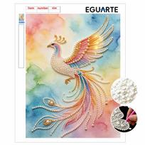 Rainbow Phoenix Pearl Painting 5D DIY Rhinestone Embroidery Handmade Art Decor Creative Gift for Home Interior Decoration 30x40cm