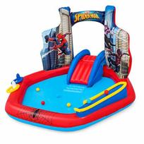 Bestway children's pool Spiderman play area 211 x 206 x 127 cm mėlyna