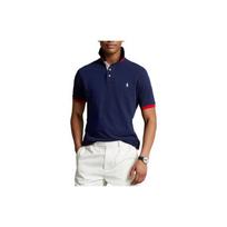 Polo Ralph Lauren SS22 Solid Color Logo Embroidered Pullover Short Sleeve Polo Shirt Men Polo Shirts Blue MNPOKNI1N821684-410 XXL