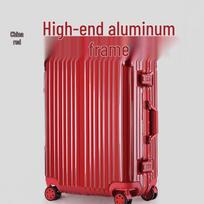 Aluminum-Magnesium Alloy Carry-On: 20  Unisex Trolley Suitcase with Universal Wheels and Aluminum Frame 20 inches