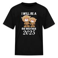 I Will Be Big Brother 2025 Teddy Bear Sibling 2025 Kid's T-Shirt S
