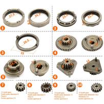16pcs/set Brushless Lithium Electric Drill Self-Locking Gear Set Reduction Gear Kit Industrial Processing Power Tools Accessory