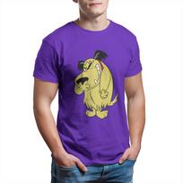 Muttley Marškinėliai Vyrams Medvilniniai Vintažiniai Marškinėliai Wacky Races Muttley Animacinis Juokiantis Šuo Marškinėliai Trumpomis Rankovėmis Viršutiniai Drabužiai Su Spauda S violetinė