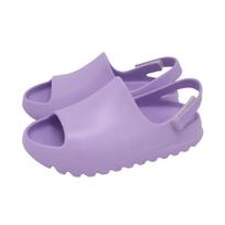 Personalized Non-Slip Summer Sandals for Toddlers: Velcro Coconut Slippers for Boys & Girls 170mm violetinė