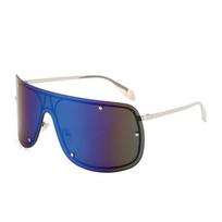 Oversized One-Piece Shield Millennium Style Stylish Luxury Female Sunglasses Perfect for Cycling Punk Rivet Big Frame Male Eyewear UV Protection 400 as  picture