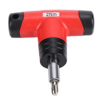 T Handle Ratchet Screwdriver 2N.m Fixed Torsion Driver with PH3 T20 H4 SL7 Bits for Electrical Mechanical Repair