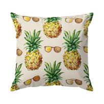 4pcs Summer Pineapple Palm Tree Theme Cushions Pillowcase Polyester Cushion Cover Throw Pillow Pillowcover Home Car Sofa Decor 4PCS