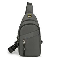 Men's MInimal Waterproof Sling Bag for Everyday S pilka spalva