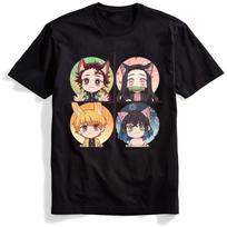 Demon Slayer Kimetsu No Yaiba Short Sleeve Tshirt Men Funny Fashion Cartoon Printing Graphic Japanese Anime M