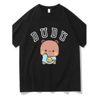 Men'S Casual Summer T-Shirt - Cute Panda Cartoon Print & Geometric Pattern, Breathable Blend, Regular Fit Short Sleeve Crew Neck, Lightweight for S juoda