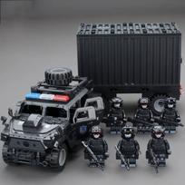 Karinės Specialiosios Pajėgos Policijos SWAT Kareiviai The Hurt Locker Šarvuota Transporto Priemonė Statybiniai Blokeliai Plytos Žaislai Vaikams Dovana