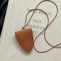 Unisex Leather Eyeglasses Storage Bag Pendant Storage Hanging Rope Durable Glasses Clip Simple Multifunction Sunglasses Clip