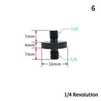 Black 1/4  To 3/8  Male To Female Thread Screw Mount Adapter Tripod Plate Screw Mount For Camera Flash Tripod Light Stand