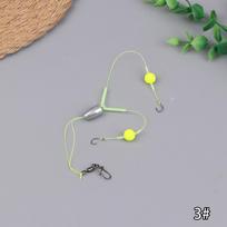 1Pc Double Hook Fishing Hair Rigs Hook Reverse Bottom Line Suspension Carp Fishing Hook Ready Made Anti Bottom Carp Rigs