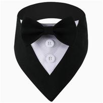 1pc Festival Pet Scarf Bow Tie Collar, Dog Cat Costume for Valentine Easter Wedding Decor (black,M) juoda