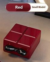 Portable Jewelry Storage Box, Exquisitely Compact with Multiple Compartments, Essential for Travel to Prevent Oxidation raudona
