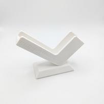 Modern 3D Printed Business Card Stand, Convenient Desktop Card Organizer for Office and Home Desk Organization balta