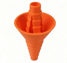Liquid Transfer Refill Funnel, multi-functional tool for dispensing soap, detergent, lotion and various cosmetics at home oranžinė