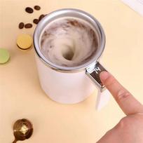Practical-350Ml Automatic Stirring Magnetic Mug Rechargeabl Model Stirring Coffee Cup Electric Stirring Cup Lazy Rotating Cup <50ml rožinė