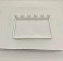 1pc Portable Brush Holder with Drip Tray | Front Tray Design, Easy Cleaning, Saves Space, for All Painting Types balta