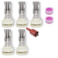 Practical-Kit Of 5 PCS 1/2 Inch Stainless Steel Pig Nipple Waterer For Barrels Automatic For Barrels Pig Water System Drinker Fe