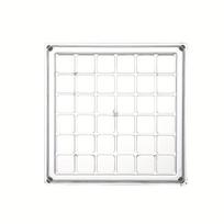 36 Grids Acrylic Seashell Display Box with Magnets Durable Starfishs Trinket Storage Case for Bead Nail Jewelry