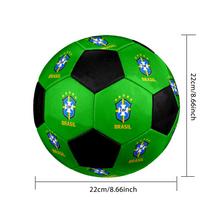 DYDIS 5 Brazilijos Nacionalinės Futbolo Komandos Futbolo Kamuolys Spalvotas Visoms Amžiaus Grupėms Mašininis Siuvimas PVC Paruoštas Varžyboms Patvarus Aukšto Atsitrenkimo