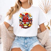 Red nose day 2026 T-shirt, Kids comic Relief Funny Shirt , Vibrant Nose M
