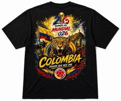 Colombia Soccer Shirt World Cup 2026 Futbol Graphic Tee Back Print XL